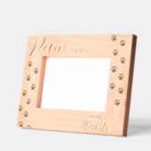 Personalisiertes "Paw Prints on our Hearts" Hausti Geätzte Rahmen (Links)