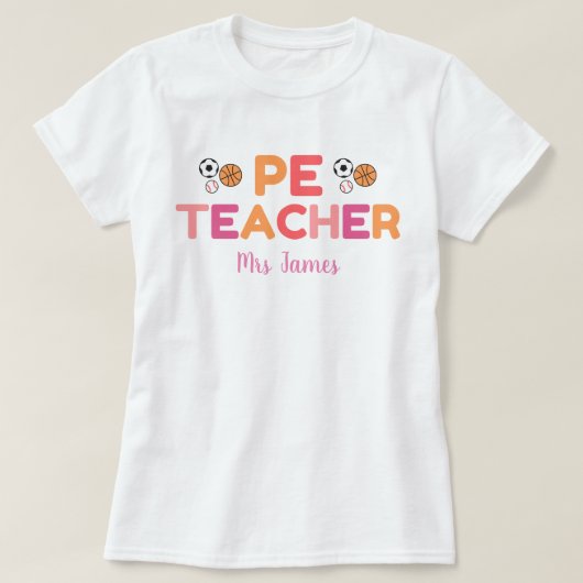 Personalisiertes PE-Teacher-Hemd, Physikalische Bi T-Shirt (Design vorne)