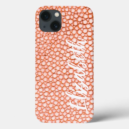 Personalisiertes Peach-Muster Case-Mate iPhone Hülle (Rückseite)