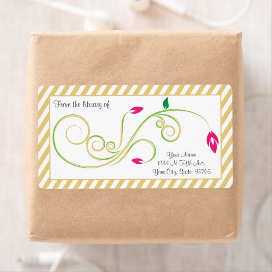 Personalisiertes Pear Sand Swirl Buchzeichen (Insitu)