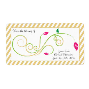 Personalisiertes Pear Sand Swirl Buchzeichen