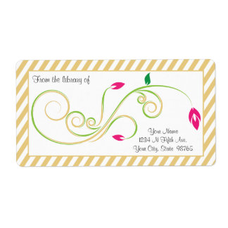 Personalisiertes Pear Sand Swirl Buchzeichen