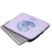Personalisiertes Pearl Seashell Lila Electronics B Laptopschutzhülle (Vorne Knopf)