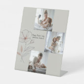 Personalisiertes Pedestal-Zeichen - Muttertagsgesc Sockelschild (Vorderseite)