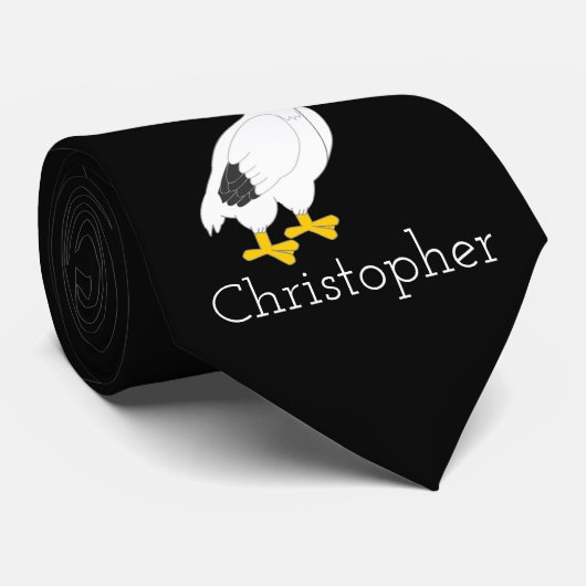 Personalisiertes pelikanisches Design Krawatte (Gerollt)