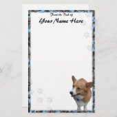 Personalisiertes Pembroke-Walisercorgi-Briefpapier Briefpapier (Vorne/Hinten)
