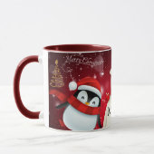 PERSONALISIERTES PENGUIN & BEAR MERRY CHRISTMAS KA TASSE (Links)