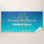 Personalisiertes Pensacola Beach Handtuch (Vorderseite)