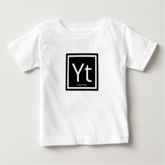 Personalisiertes periodisch strukturiertes Tabelle Baby T-shirt