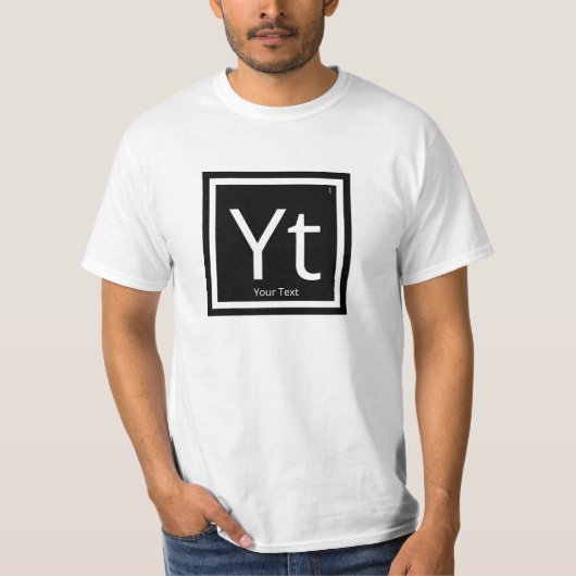 Personalisiertes periodisch strukturiertes Tabelle T-Shirt (Vorderseite)
