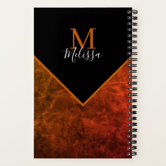 Personalisiertes personalisiertes Tagebuch Notizblock (Rückseite)