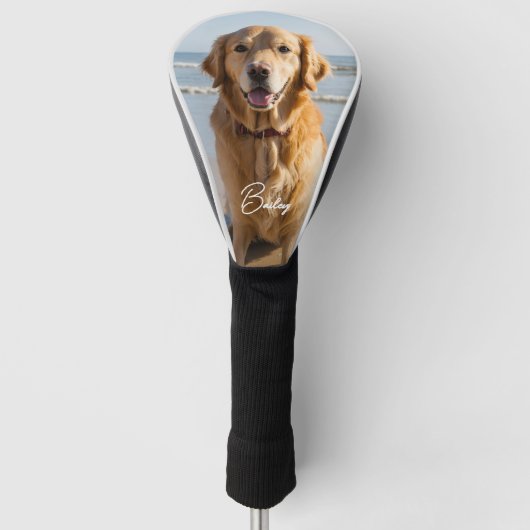 Personalisiertes Pet-Foto Golf Headcover (Vorderseite)