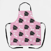 Personalisiertes Pet Foto Hund Lover Instagramm Schürze (Vorderseite)