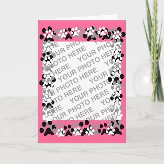 Personalisiertes Pet-Foto Karte (Vorderseite)