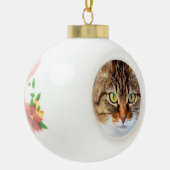 Personalisiertes Pet-Foto Keramik Kugel-Ornament (Links)