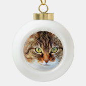 Personalisiertes Pet-Foto Keramik Kugel-Ornament (Vorderseite)