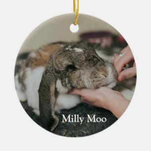 Personalisiertes Pet-Foto Keramik Ornament