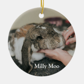 Personalisiertes Pet-Foto Keramik Ornament