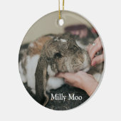 Personalisiertes Pet-Foto Keramik Ornament (Links)