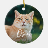 Personalisiertes Pet-Foto Keramik Ornament (Vorne)