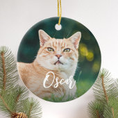 Personalisiertes Pet-Foto Keramik Ornament