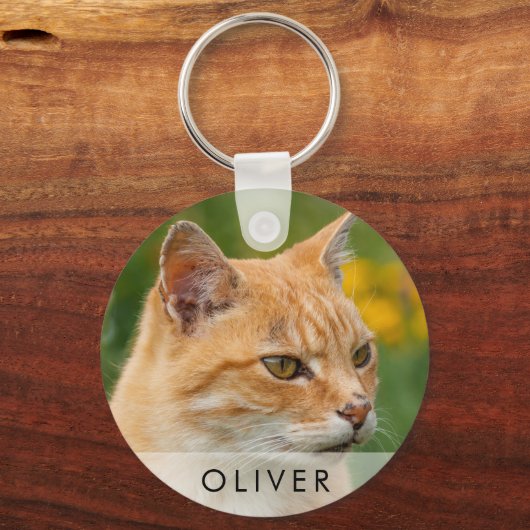 Personalisiertes Pet-Foto Schlüsselanhänger (Vorderseite)