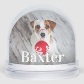 Personalisiertes Pet-Foto Schneekugeln (Vorderseite)