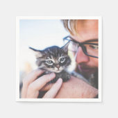 Personalisiertes Pet-Foto Serviette (Vorderseite)