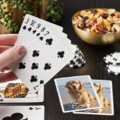 Personalisiertes Pet-Foto Spielkarten (In Situ)