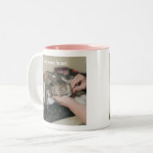 Personalisiertes Pet-Foto Zweifarbige Tasse (Vorderseite Links)