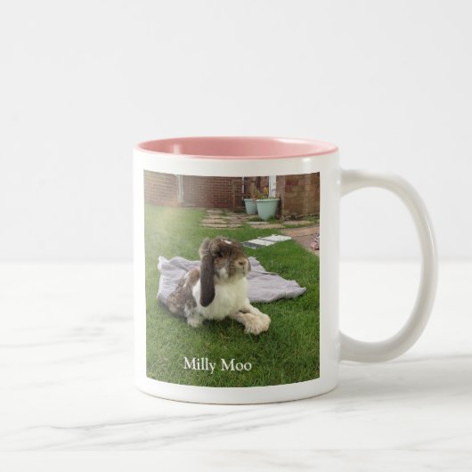 Personalisiertes Pet-Foto Zweifarbige Tasse (Rechts)