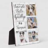 Personalisiertes Pet Loss Beileid Pet Memorial Fot Fotoplatte (Seite)