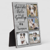 Personalisiertes Pet Loss Foto Collage Pet Memoria Fotoplatte (Seite)