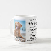 Personalisiertes Pet Loss Keepake Dog Memorial Fot Kaffeetasse (Vorderseite Links)