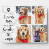 Personalisiertes Pet Loss Keepake Pet Memorial Fot Fotoplatte (Vorderseite)