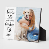 Personalisiertes Pet Loss Keepake Pet Memorial Fotoplatte (Seite)