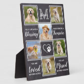 Personalisiertes Pet-Memorial Einzigartig 6 FotoCo Fotoplatte (Seite)