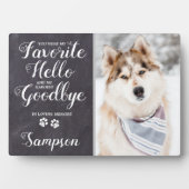 Personalisiertes Pet-Memorial-Foto Fotoplatte (Vorderseite)