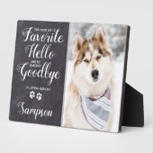 Personalisiertes Pet-Memorial-Foto Fotoplatte (Seite)