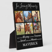 Personalisiertes Pet-Memorial Fotoplatte (Seite)