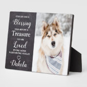 Personalisiertes Pet-Memorial Keepake-Hund-Foto Fotoplatte (Seite)