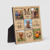 Personalisiertes Pet Memorial Pet Loss 5 Foto Fotoplatte (Vorderseite)