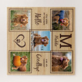 Personalisiertes Pet Memorial Pet Loss 5 FotoColla Puzzle (Horizontal)
