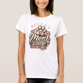 Personalisiertes Pet-Mom-Club-T-Shirt | Benutzerde T-Shirt