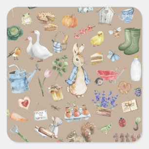 personalisiertes Peter Quadratischer Aufkleber