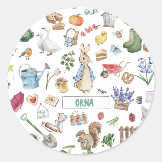 personalisiertes Peter Runder Aufkleber (Vorderseite)