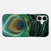 Personalisiertes Pfauenfedern-iPhone-Case iPhone Hülle (Rückseite (Horizontal))
