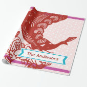 Personalisiertes Pfauenhaus Geschenkpapier (Ungerollt)