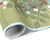 Personalisiertes Pfauenhaus Geschenkpapier (Rolleneckpunkt)