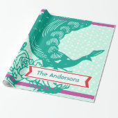 Personalisiertes Pfauenhaus Geschenkpapier (Ungerollt)